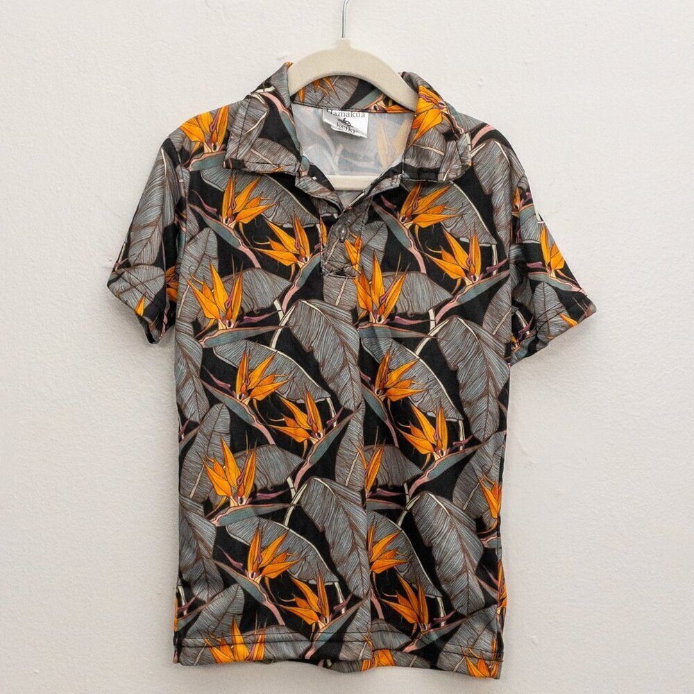 Hamakua Keiki Boys Hawaiian Aloha Shirt – Size 4T | Bird of Paradise Print